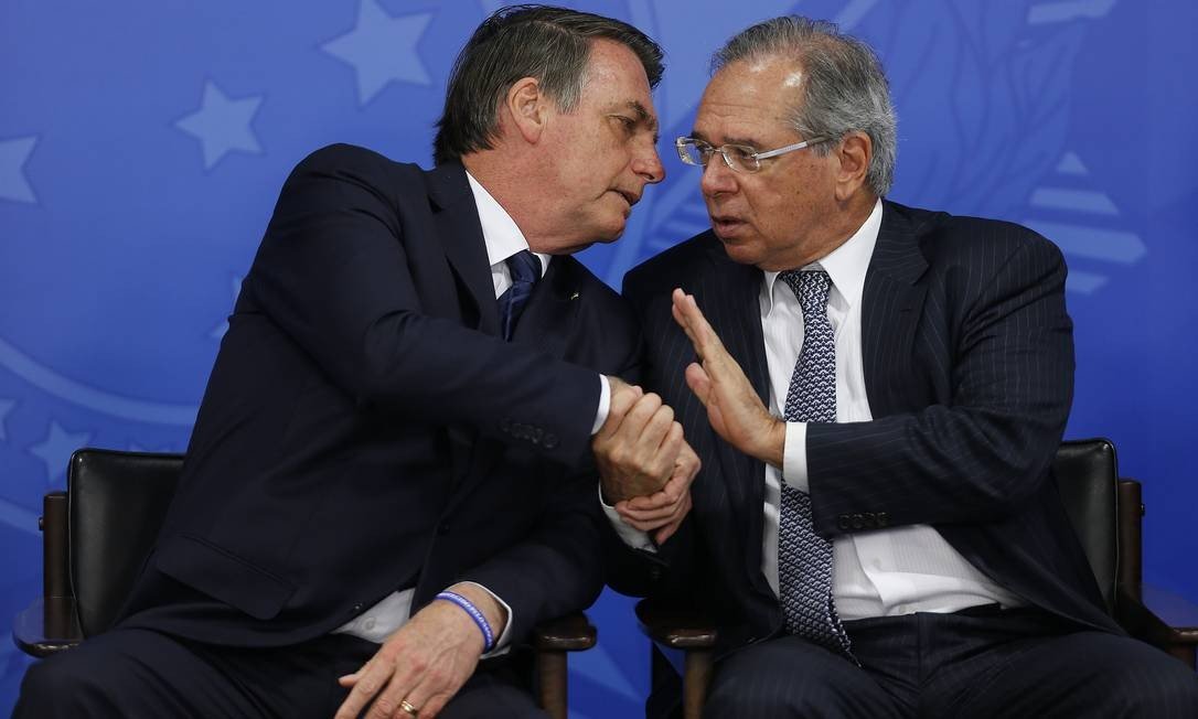 Paulo Guedes e Jair Bolsonaro